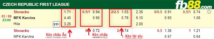 fb88-kèo chấp Synot Slovacko vs MFK Karvina