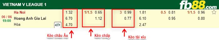 fb88-kèo chấp T T Hanoi vs Hoang Anh Gia Lai