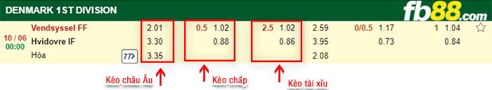 fb88-kèo chấp Vendsyssel vs Hvidovre IF