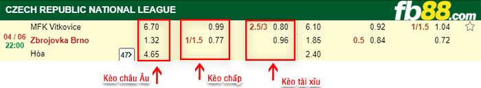 fb88-kèo chấp Vitkovice vs Brno