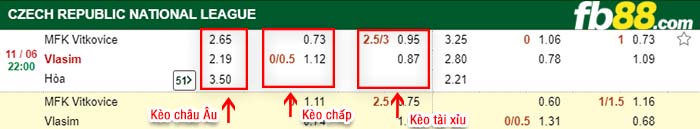 fb88-kèo chấp Vitkovice vs FK Graffin Vlasim