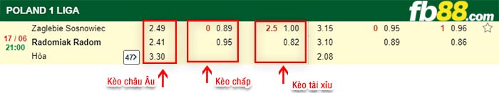 fb88-kèo chấp Zaglebie Sosnowiec vs Radomiak Radom