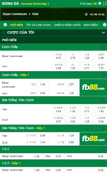 fb88-kèo nhà cái Bayer Leverkusen vs FC Koln