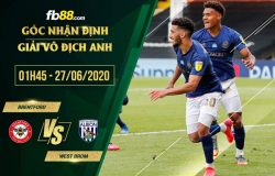 fb88-soi kèo Brentford vs West Bromwich