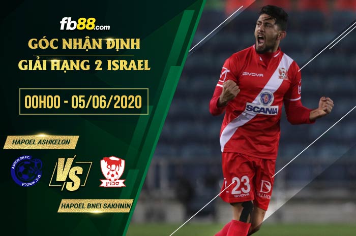 fb88-soi kèo Hapoel Ashkelon vs Hapoel Bnei Sakhnin FC