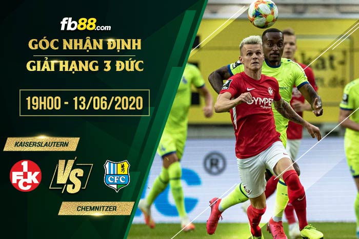 fb88-soi kèo Kaiserslautern vs Chemnitzer