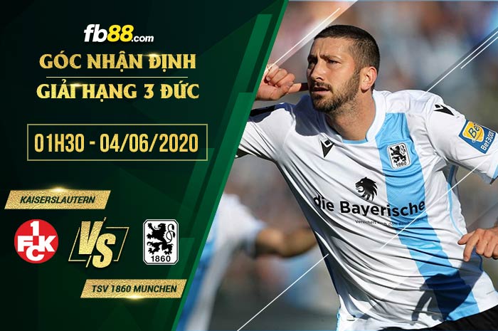 fb88-soi kèo Kaiserslautern vs TSV 1860 Munchen