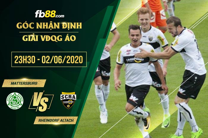 fb88-soi kèo Mattersburg vs Rheindorf Altach