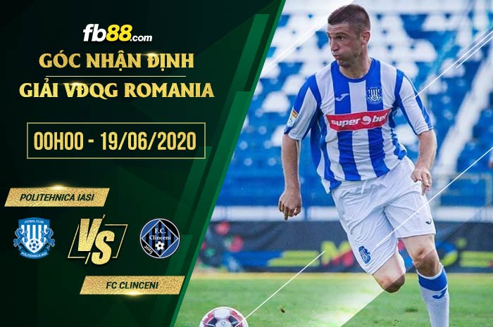fb88-soi kèo Politehnica Iasi vs FC Clinceni