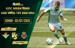fb88-soi kèo Real Betis vs Villarreal