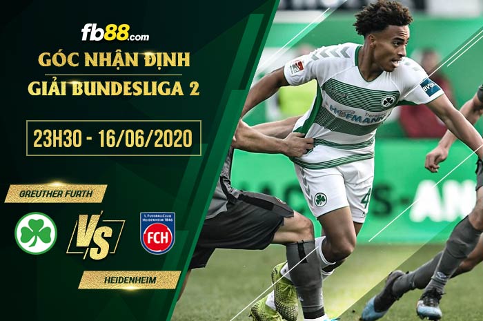 fb88-soi kèo SpVgg Greuther Furth vs Heidenheim