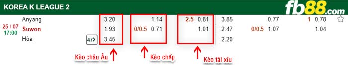 fb88-kèo chấp FC Anyang vs Suwon City