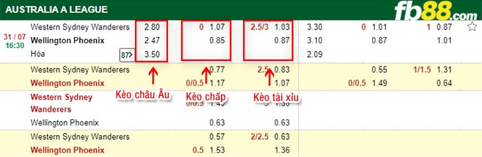 fb88-kèo chấp WS Wanderers vs Wellington Phoenix