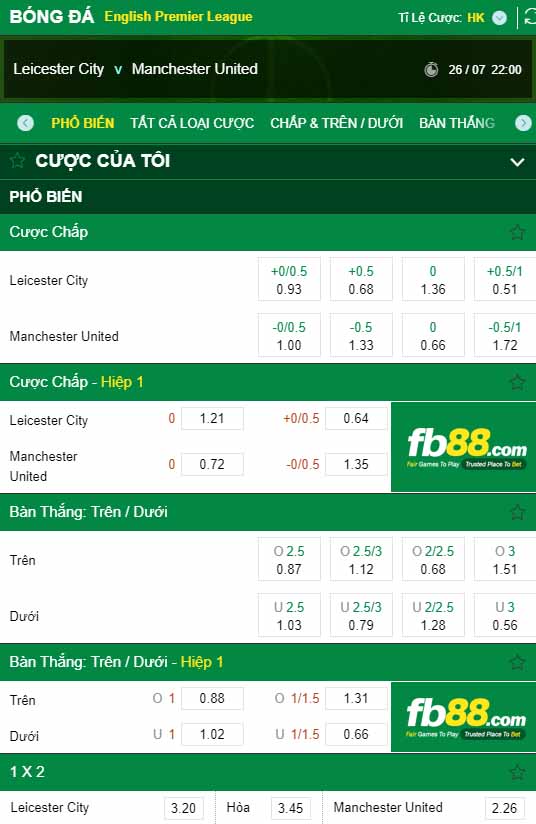 fb88-kèo nhà cái Leicester City vs Manchester United