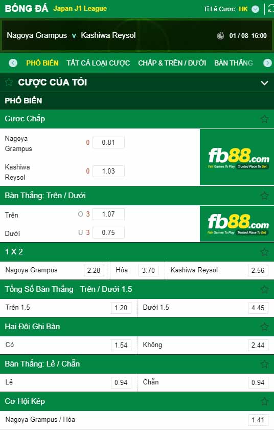 fb88-kèo nhà cái Nagoya vs Kashiwa
