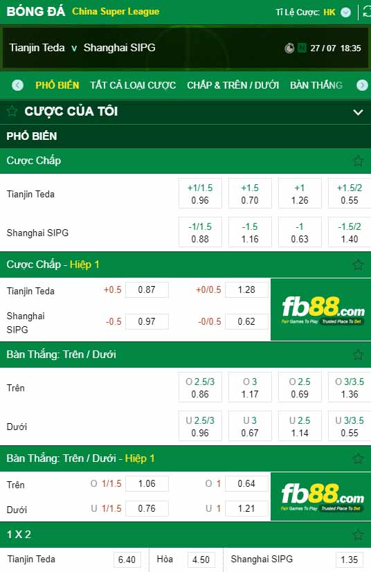 fb88-kèo nhà cái Tianjin Teda vs Shanghai East Asia FC