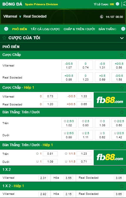 fb88-kèo nhà cái Villarreal vs Real Sociedad