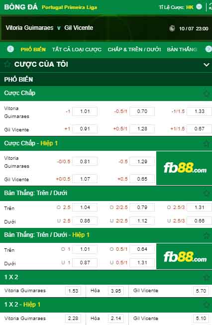 fb88-kèo nhà cái Vitoria Guimaraes vs Gil Vicente