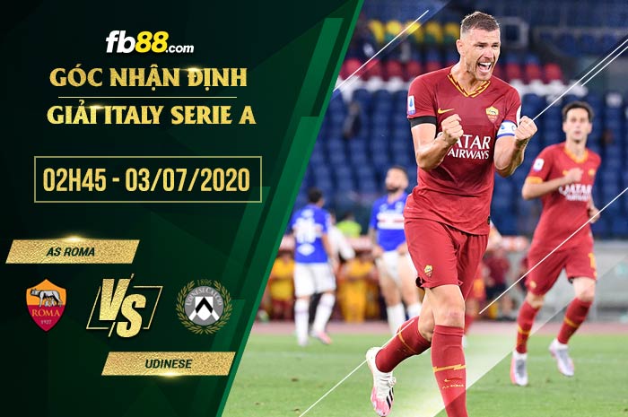 fb88-soi kèo AS Roma vs Udinese