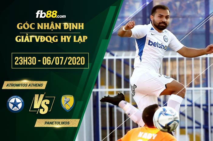 fb88-soi kèo Atromitos Athens vs Panaitolikos