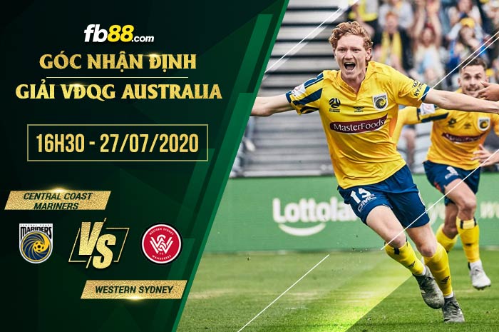fb88-soi kèo Central Coast Mariners vs Western Sydney