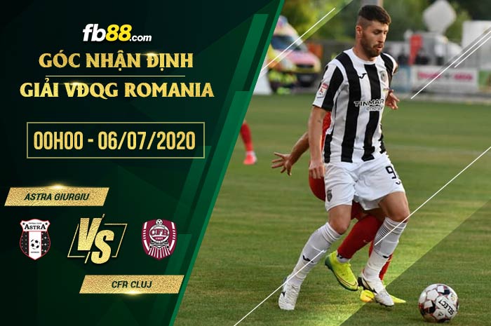 fb88-soi kèo FC Astra Giurgiu vs CFR Cluj