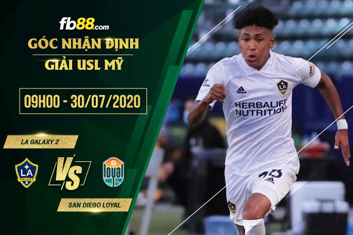 fb88-soi kèo LA Galaxy 2 vs San Diego Loyal
