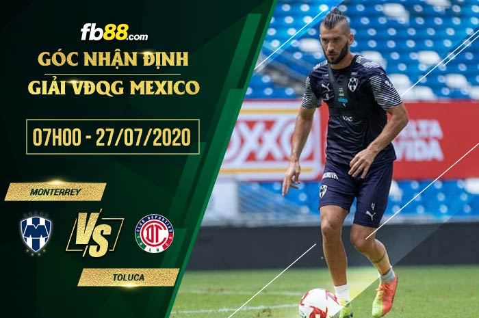 fb88-soi kèo Monterrey vs Toluca