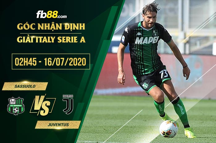 fb88-soi kèo Sassuolo vs Juventus
