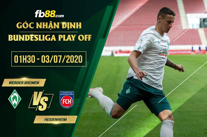 fb88-soi kèo Werder Bremen vs Heidenheimer