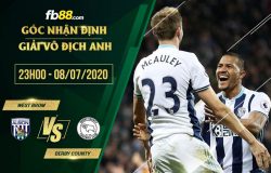 fb88-nhận định kèo bóng đá West Bromwich(WBA) vs Derby County
