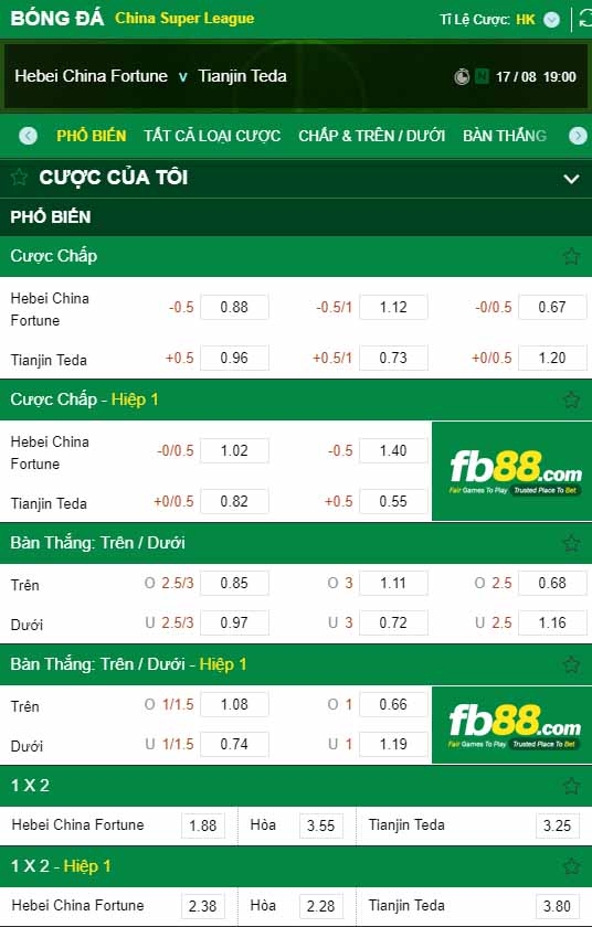 fb88-kèo nhà cái Hebei HX Xingfu vs Tianjin Teda