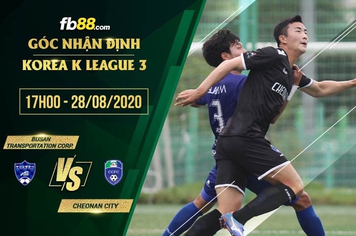 fb88-soi kèo Busan Transportation Corporation vs Cheonan City