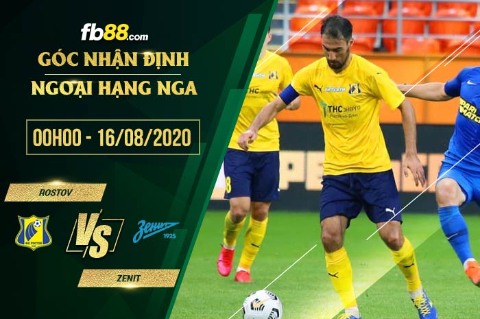 fb88-soi kèo Rostov FK vs Zenit St. Petersburg