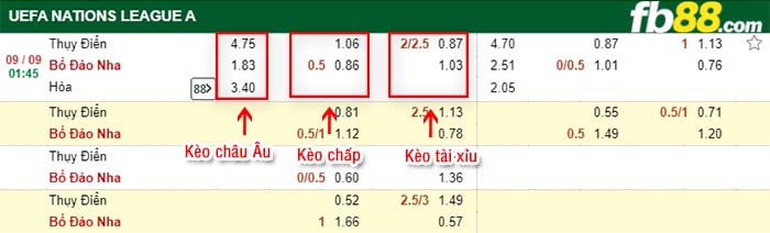 fb88-kèo chấp Thụy Điển vs Bồ Đào Nha