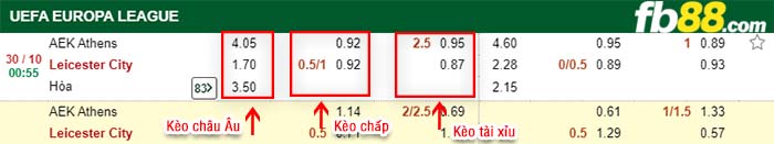 fb88-kèo chấp AEK Athens vs Leicester City