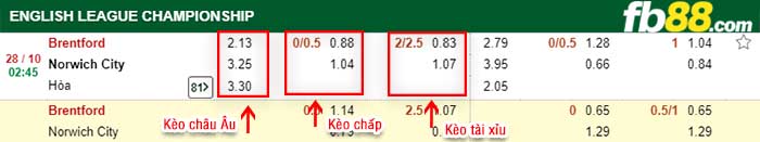 fb88-kèo chấp Brentford vs Norwich City