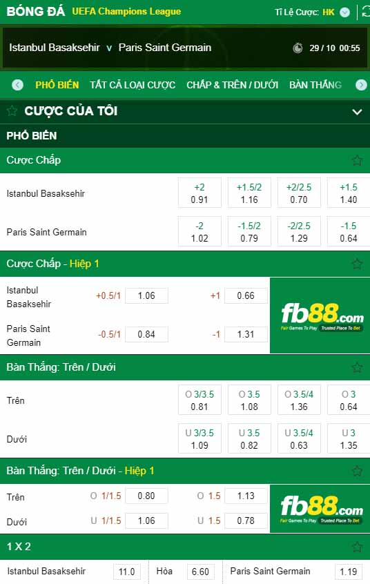 fb88-kèo nhà cái Istanbul Buyuksehir Belediyesi vs PSG