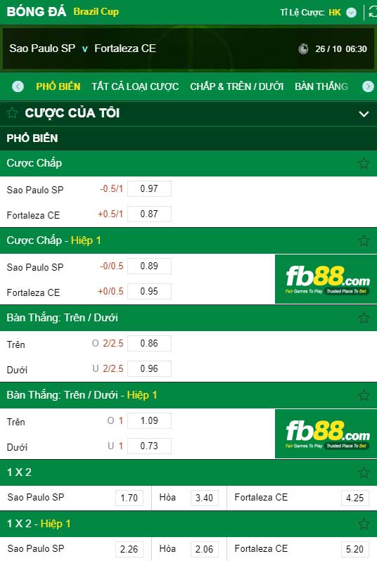 fb88-kèo nhà cái Sao Paulo vs Fortaleza