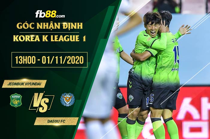 fb88-soi kèo Jeonbuk vs Daegu