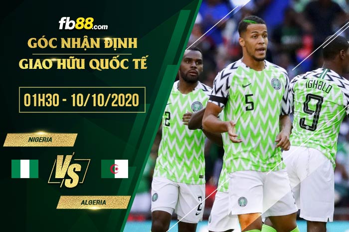 fb88-soi kèo Nigeria vs Algeria