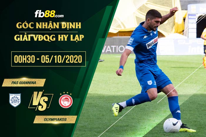 fb88-soi kèo Pas Giannina vs Olympiakos