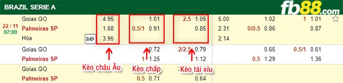 fb88-kèo chấp Goias vs Palmeiras