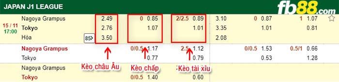 fb88-kèo chấp Nagoya Grampus vs FC Tokyo