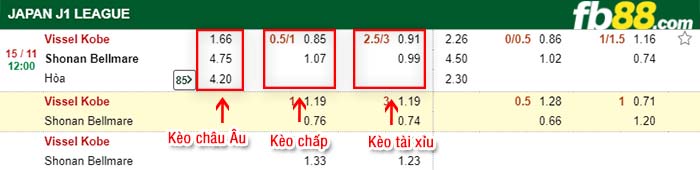 fb88-kèo chấp Vissel Kobe vs Shonan Bellmare