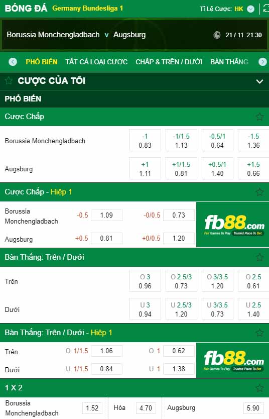 fb88-kèo nhà cái Borussia Monchengladbach vs Augsburg