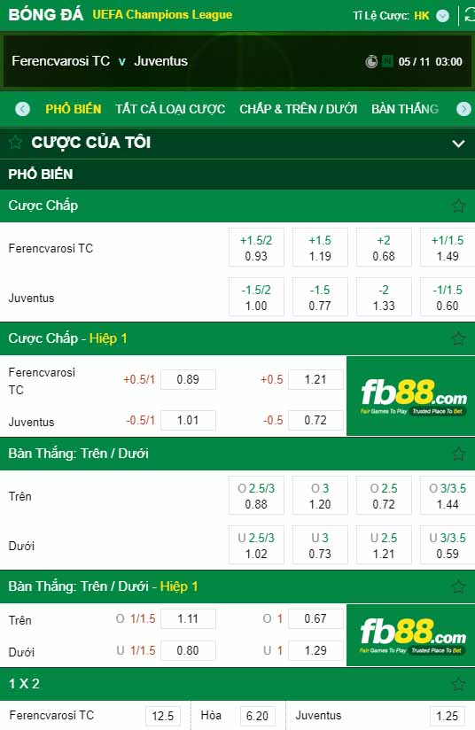 fb88-kèo nhà cái Ferencvarosi vs Juventus