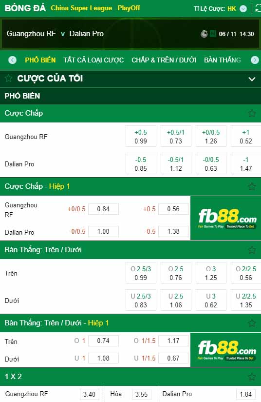 fb88-kèo nhà cái Guangzhou Fuli FC vs Dalian Pro