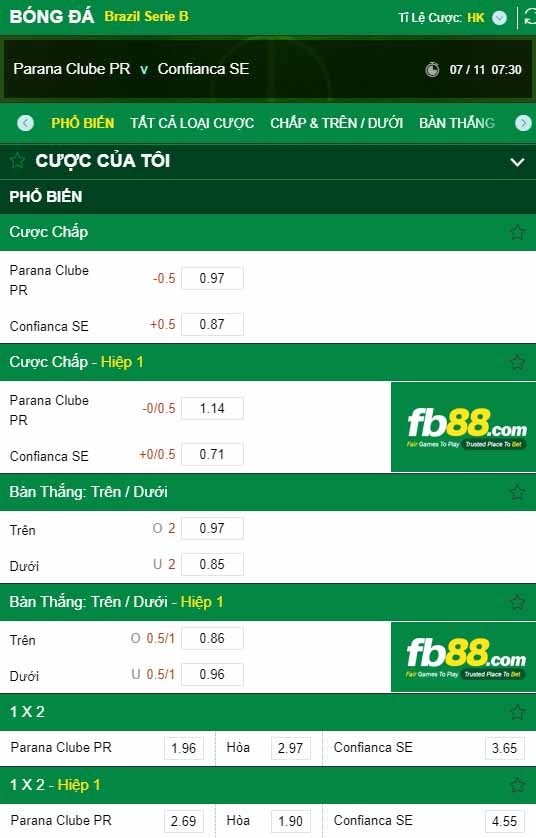 fb88-kèo nhà cái Parana PR vs Confianca SE