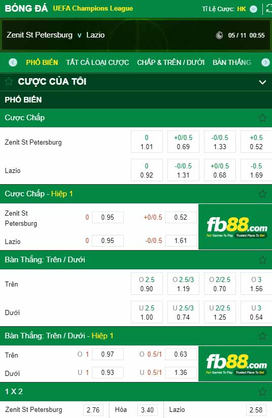 fb88-kèo nhà cái Zenit St. Petersburg vs Lazio